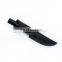 Utility Hunting knife Ebony or rosewood handle damascus steel Fixed Blade Knife with leather case