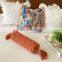 Hot Selling Burnt orange hand knotted macrame bolster pillow Tassel Decor Vietnam Supplier