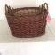 Custom Good Quality Handwoven Willow Storage Weave Wicker Picnic Basket