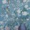 Hand painted silk wallpaper