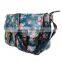 Flower Pattern Oilcloth Bags Long Shoulder Strap Fancy Ladies' Waterproof Bag Shoulder Bag