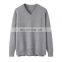 Customizable 100% Cashmere V-Neck Pullover High Quality Knitted Side Split Sweater Plus Size Casual for Winter & Autumn