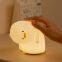 New Cute Creative Kids Baby Bedroom Decor Gift Soft Silicone Adjustable Usb Touch Sensor Duck Night Light Lamp