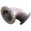 Wodon CCO wear resistant pipe with flange for coal power and steel plant