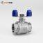 [RUOTENG]  Wenzhou Valve Manufacturer Industrial Stainless Steel BSP BSPT 2PC Butterfly Handle Ball Valve