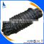 bundle packed nylon polyester black white dock rope line for ship and boat