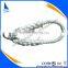 3 strand twist nylon polyester mooring rope with metal hook for boat