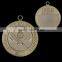 olympic metal with ribbon,brass,antique gold plated,2 inch