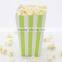 Disposable colorful printed paper popcorn box
