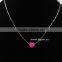 Synthetic Heart Opal Pendant , Synthetic Opal Heart Necklace , pink Opal heart Jewelry