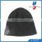 embroidery knit beanie with visor