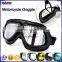 BJ-GT-007 New Arrival Black Leather Goggles Motorcycle With Clear Lens