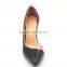 new fashion pointed toe sides empty high heel shoes with plastic