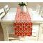 2015 new design red chinese art table runners fancy pattern tablecloths