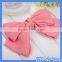 2016 Korean solid color hair accessories wholesale temperament oversize bow headdress cloth hairpin steel hair clips MHo-52