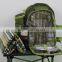 picnic cooler bag with tablewares and picnic blanket serve 4 people