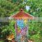 Solar Light Mosaic Glass Bird Feeder