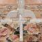 Living room furniture Ivory white low height round coffee table