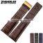 22|24mm high quality genuine cowhide leather Watch Strap Black Brown Blue wholesale 3PCS