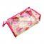 Customized women PVC chic printign flower Cosmetic Bags