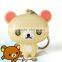 Wholesale cute bear kuma LED light flash keychain