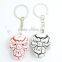 Custom plastic skull Led light Keychain