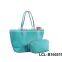 LCL -B1503159 raw cut bi color pvc semi pu cluth envelope cosmetic bag doument holder mini pad pouch