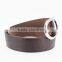 2015 Fashion PU Brown Leather Belt With High Quality Alloy Buckles in Yiwu