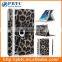 Women Fashion 2016 Rotating Gray Leopard Print PU Tablet Back Cover