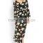 High Quality Flower Printed Long Dresses Maxi Fashion 2016