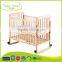 WBC-38B EN716 certified wood baby playpen bed design, baby cot beech