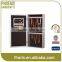 Traditional wall mirrored jewelry organizer, silver wall cabinet for jewelry display