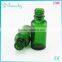 20ml frosted amber glass olive oil bottle with glass dropper