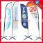 Portable screen printing promotion teardrop flag banner