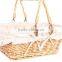 Wholesale Wicker Swing Handled picnic shopping baskets