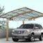 Aluminum single carport/awnings with built-in gutters and rainwater downpipes