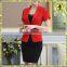 fashion red lady suits
