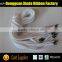 White Custom Braided Round Polyester Cotton shoelaces