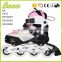 wholesale rubber wheel metal frame high end flashing roller skate