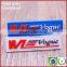 Custom blue embossed clear color sleeve silicone label