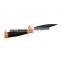 Fixed Blade Outdoor Survival Knife with Black Coated Blade and nice plasctic handle