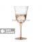 SAMYO 2016 new design home usage and decoration wine glass sets with Pink Gold color