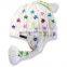 Promotional customized comfortable top quality floral kintted baby winter hat wholesale