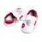 spring beautiful white and red lovely print comfortable shoes baby girl shoes beautiful casual shoes for girls