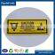 Personalized asbestos wacky safety electrical warning label
