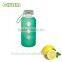 16OZ Soda glass water bottle with silicone sleeve and plastic lid