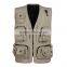 2015 Summer New Multi-pockets Vest Photography Travel Vest Director Vest Removable Back Mesh Hutnting Vest Plus Size 3L