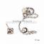 Womens Lady Elegant Pearl Rhinestone Ear Clip Ear Stud Earrings Jewelry