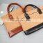SIKAI Design 12"/15" Cork/Leather Material Simple Briefcase for Women
