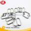 Different shaped Nylon-coated Metal bra strap adjusters bra buckle